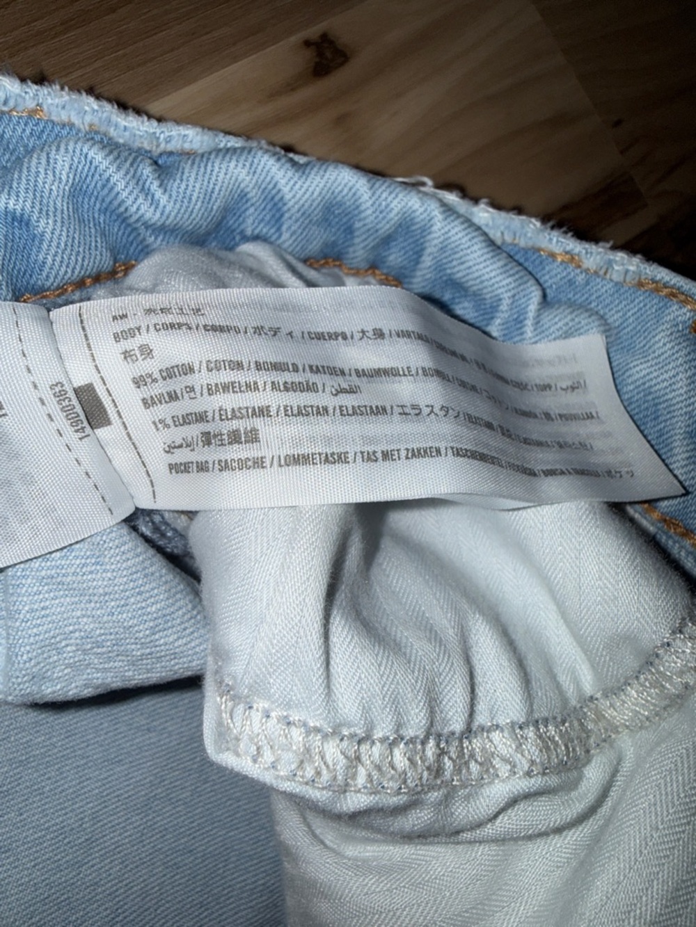 A&F Light Wash High-Rise Denim Cutoff Shorts - Picture 7 of 7